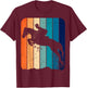 Girl Horse Stadium Jumping Equestrian Shirt Vintage Dressage T-Shirt - T-Shirt | Maroon
