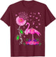 Flamingo Faith Hope Love Pink Pumpkin Ribbon Breast Cancer T-Shirt - T-Shirt | Maroon