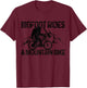 Bigfoot MTB Downhill Mountain Bike Funny Gift T-Shirt - T-Shirt | Maroon