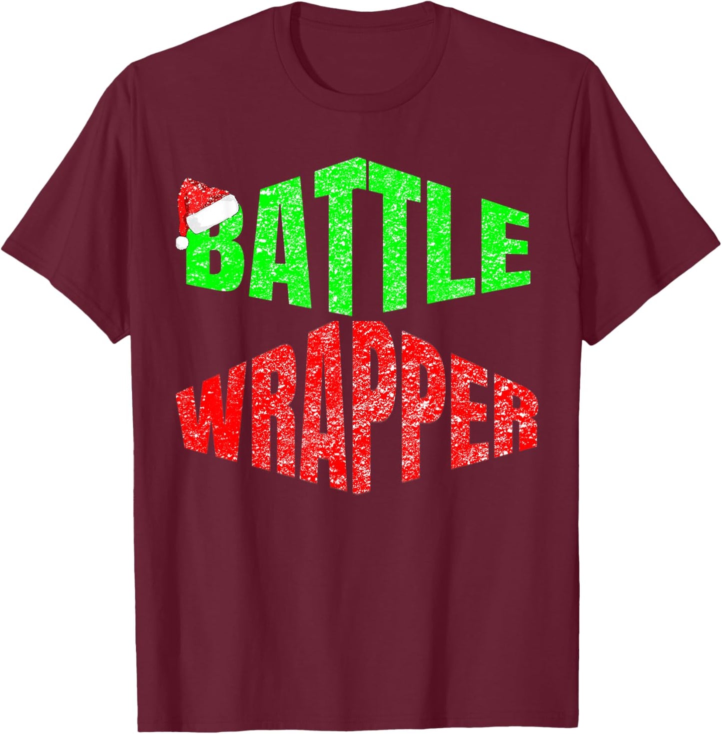 Funny Battle Wrapper Christmas Rap Cool Seasonal T-Shirt - T-Shirt | Maroon