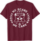 Disney Pixar Monsters Inc. We Scare Because We Care Logo T-Shirt - T-Shirt | Maroon