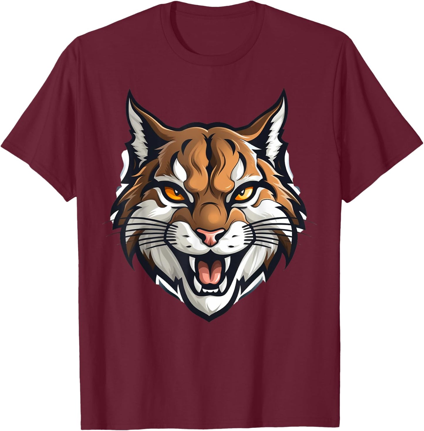 Bobcat Pride Mascot Football Game Day Sports Season Cheer Men Women Kids T-Shirt - T-Shirt | Maroon