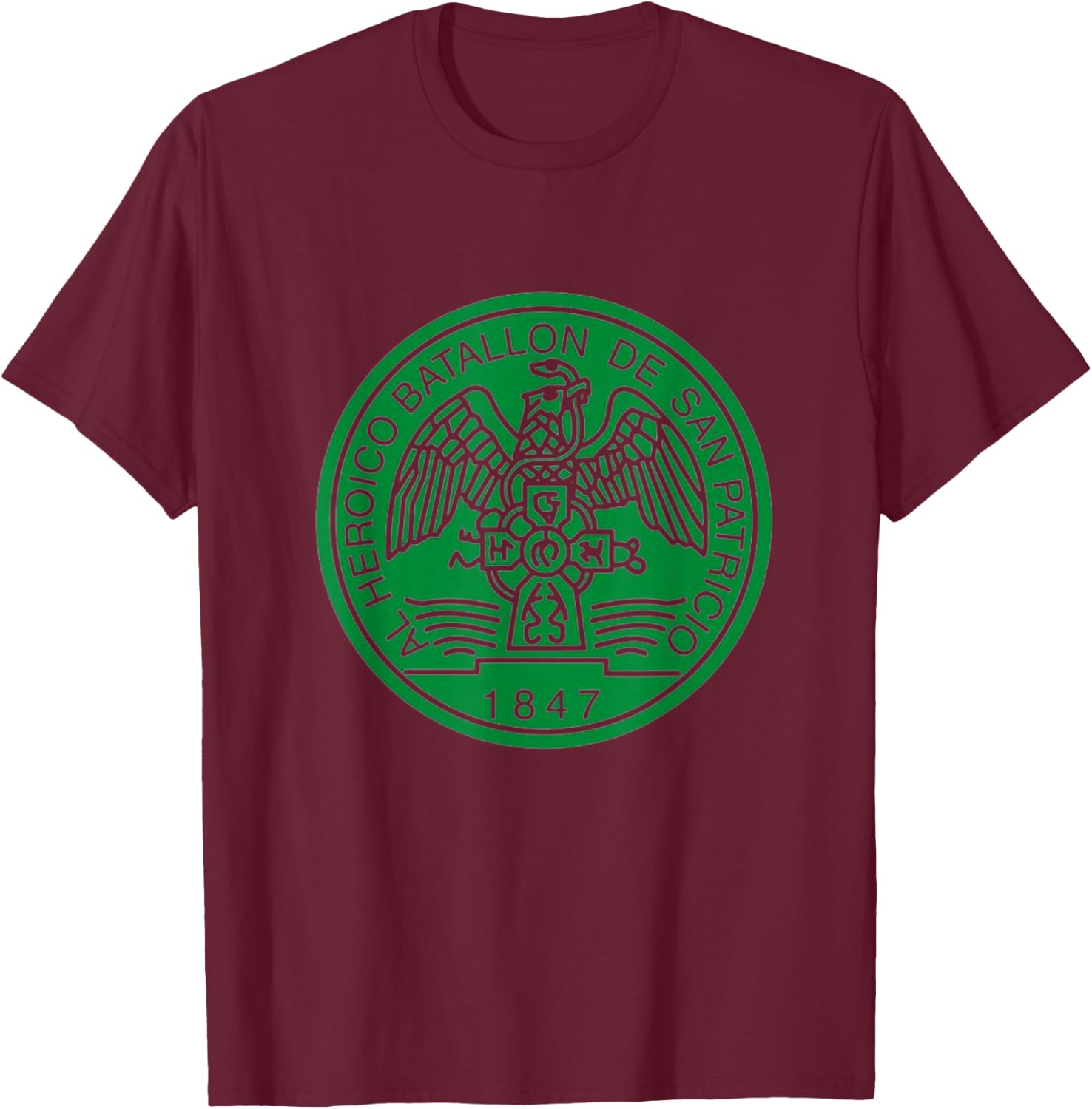 Saint Patrick's Battalion San Patricios T-Shirt - T-Shirt | Maroon