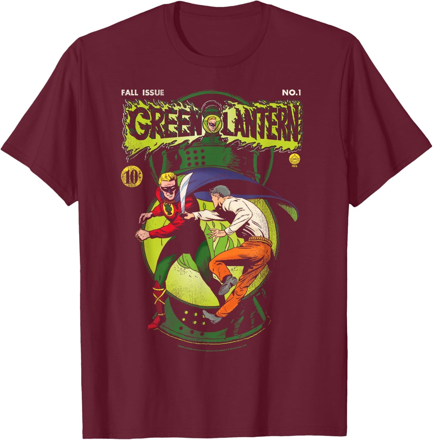 DC Comics The Green Lantern Issue No 1 T-Shirt - T-Shirt | Maroon