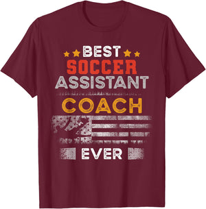 Best Soccer Assistant Coach Ever | Assistant Coach T-Shirt - T-Shirt | Maroon
