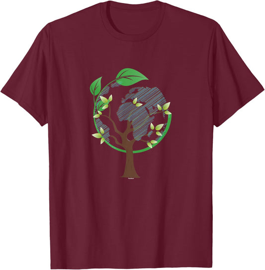 Earth Day Nature Lovers Conservationalist Ecologist T-Shirt - T-Shirt | Maroon
