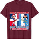 Half Guatemalan Half Dominican Republic Flag Toddler Girls T-Shirt - T-Shirt | Maroon