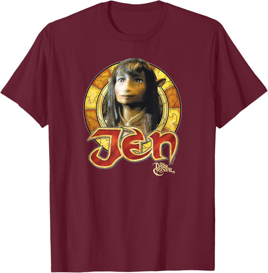 The Dark Crystal Jen Circle T-Shirt - T-Shirt | Maroon