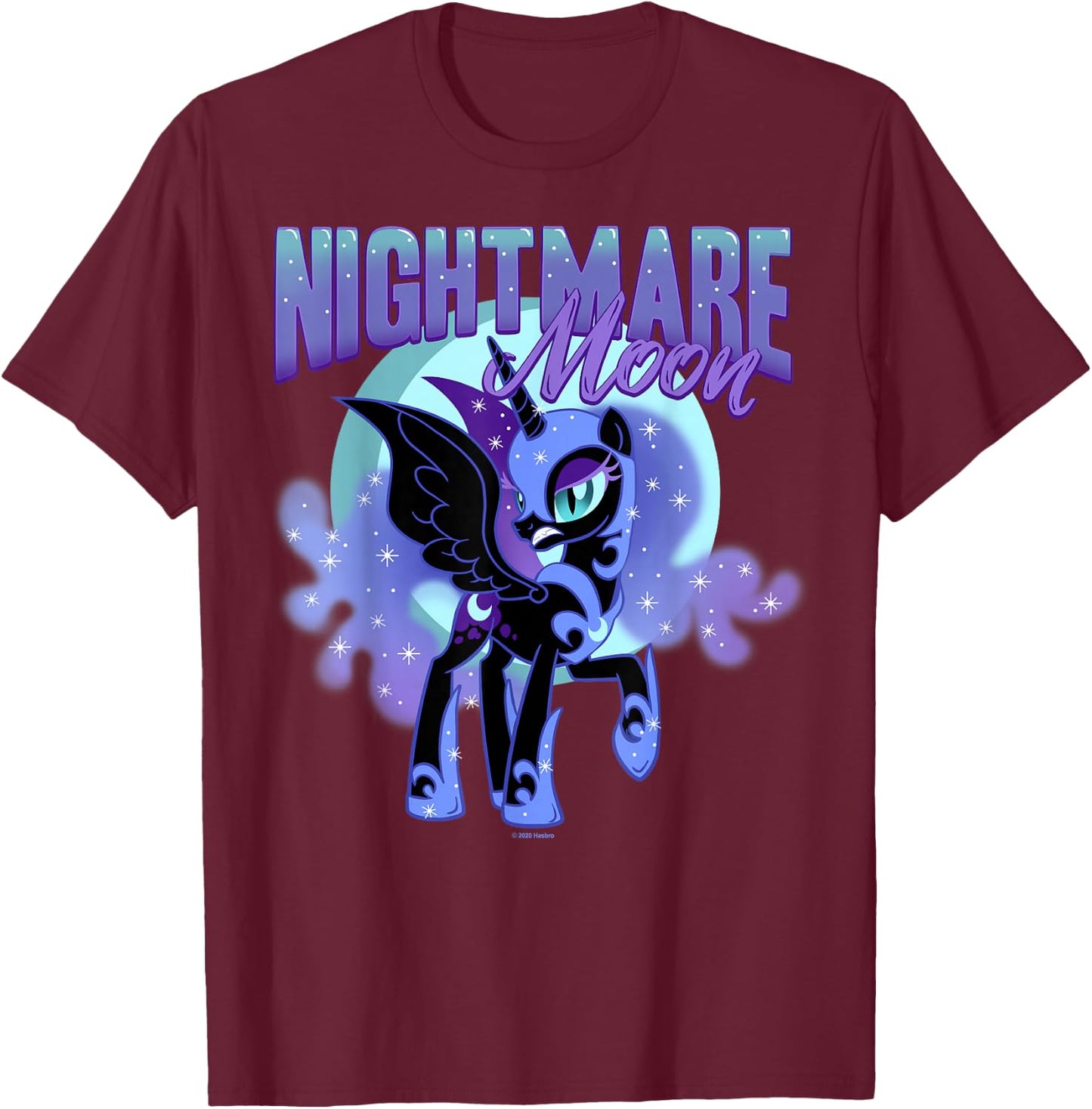 My Little Pony: Friendship is Magic Luna Nightmare Moon T-Shirt - T-Shirt | Maroon