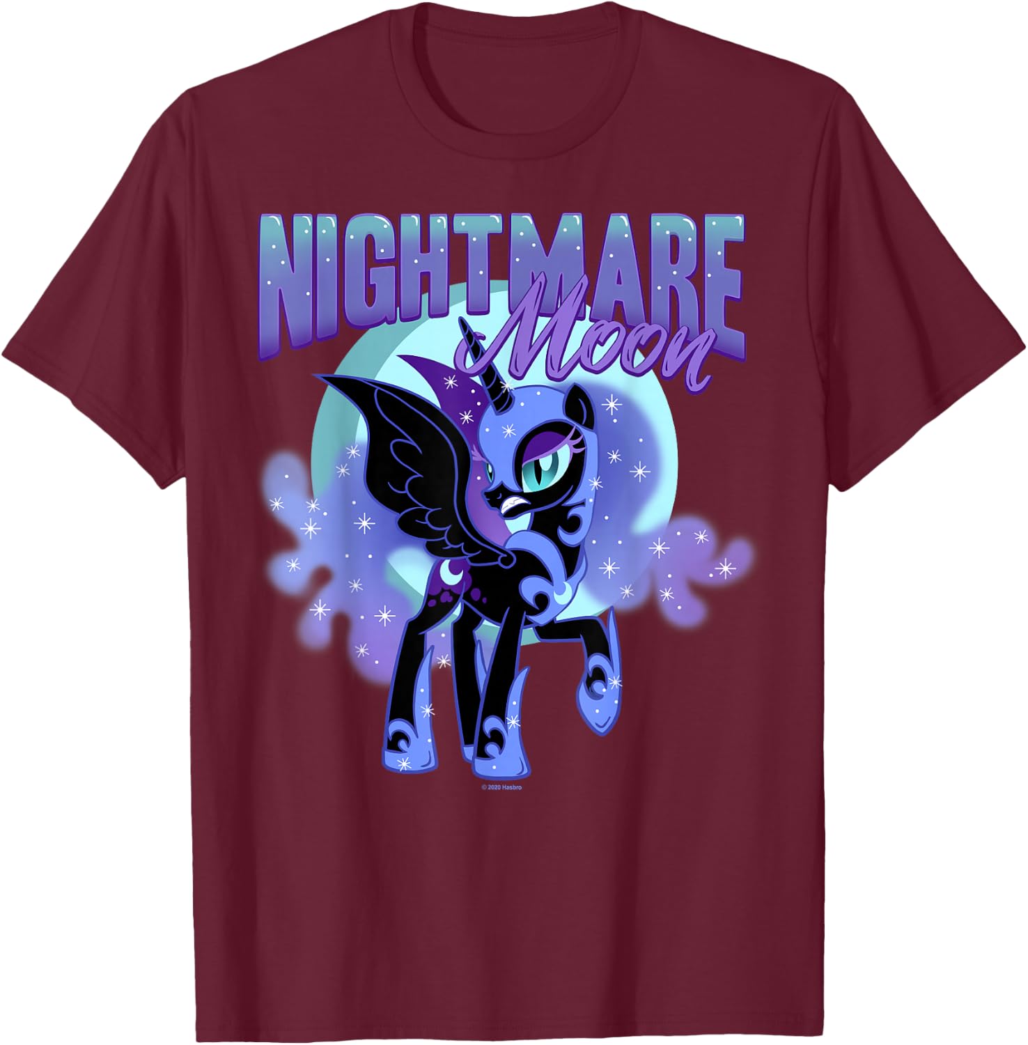 My Little Pony: Friendship is Magic Luna Nightmare Moon T-Shirt - T-Shirt | Maroon