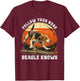Dog Hunter Follow Your Nose Beagle Hunting Women T-Shirt - T-Shirt | Maroon