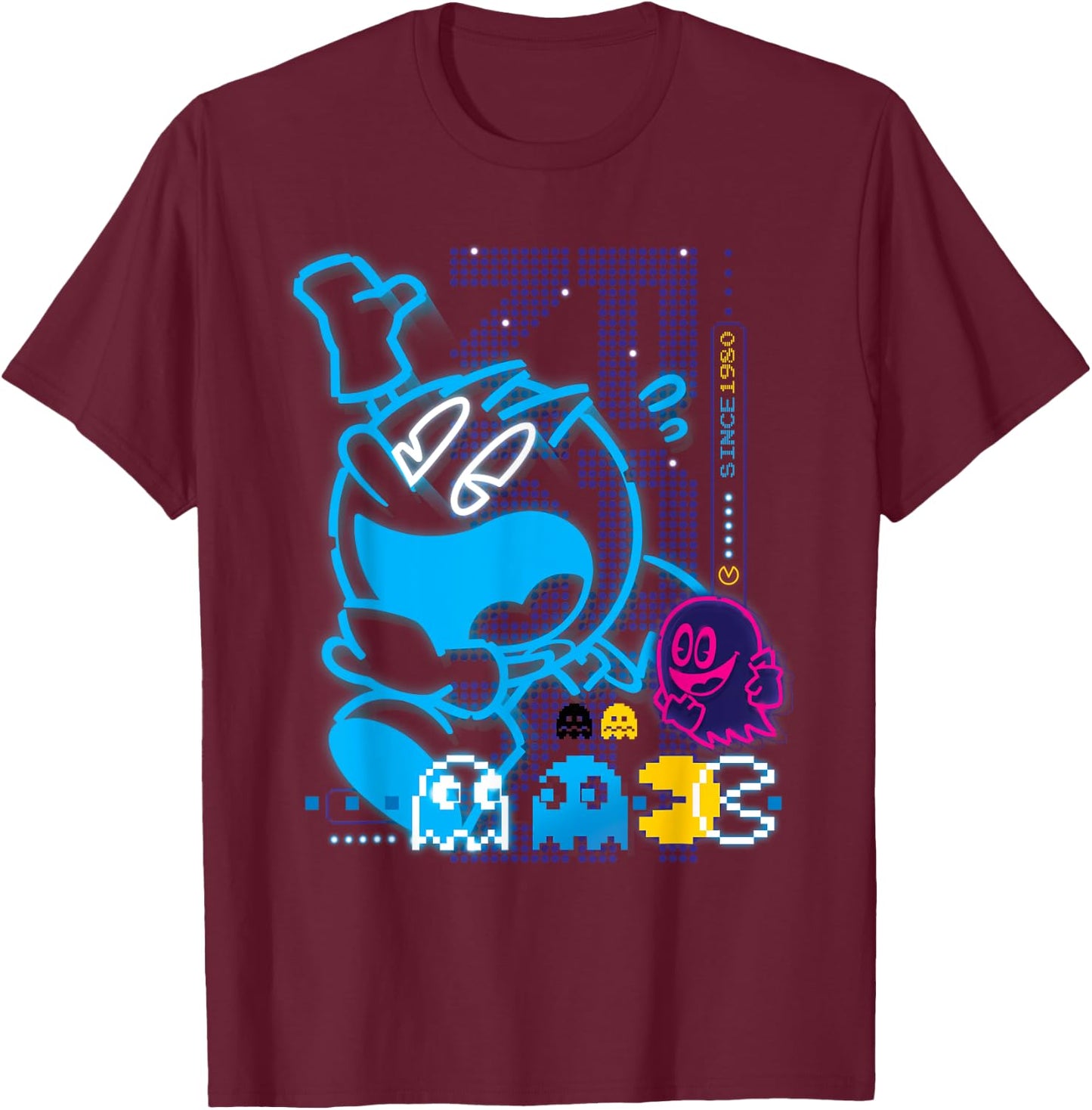Pac-man T-Shirt - T-Shirt | Maroon