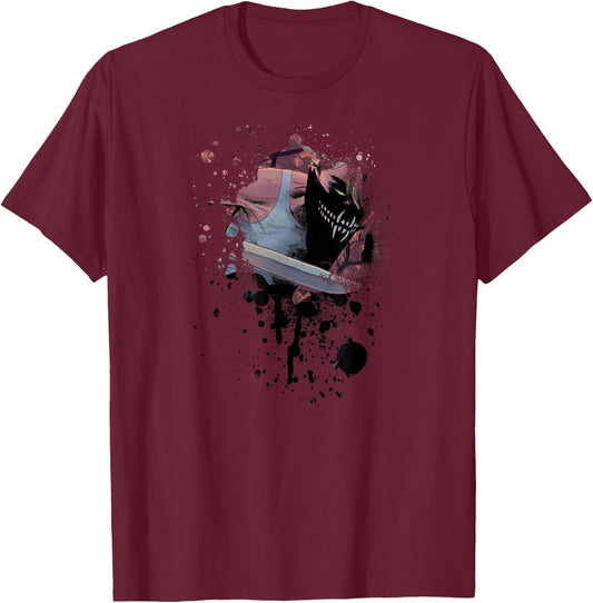 SIKTC Erica Slaughter Splatter T-Shirt - T-Shirt | Maroon