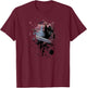 SIKTC Erica Slaughter Splatter T-Shirt - T-Shirt | Maroon
