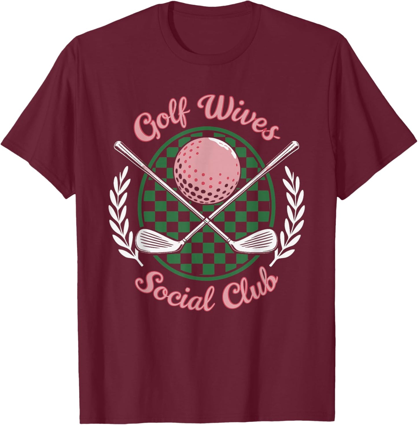 Golf Wives Social Club T-Shirt - T-Shirt | Maroon