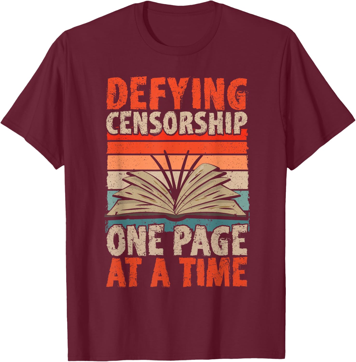 Read Banned Books Defying Censorship Banned Books T-Shirt - T-Shirt | Maroon