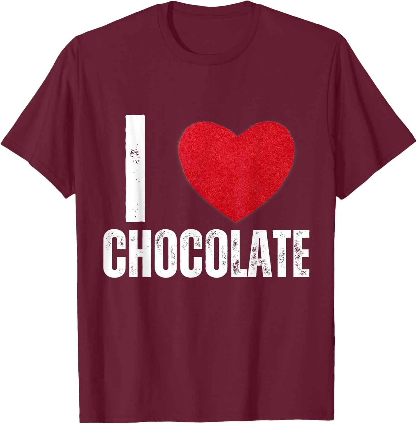 I Love Chocolate Gifts I Heart Chocolate Kids T-Shirt - T-Shirt | Maroon