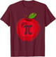 Apple Pi Day Math Lover Teacher Student 3.14 Apple Pie Pun T-Shirt - T-Shirt | Maroon