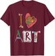 Artist Painter Photography Installation Art T-Shirt - T-Shirt | Maroon