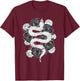 Rose Snake T-Shirt - T-Shirt | Maroon