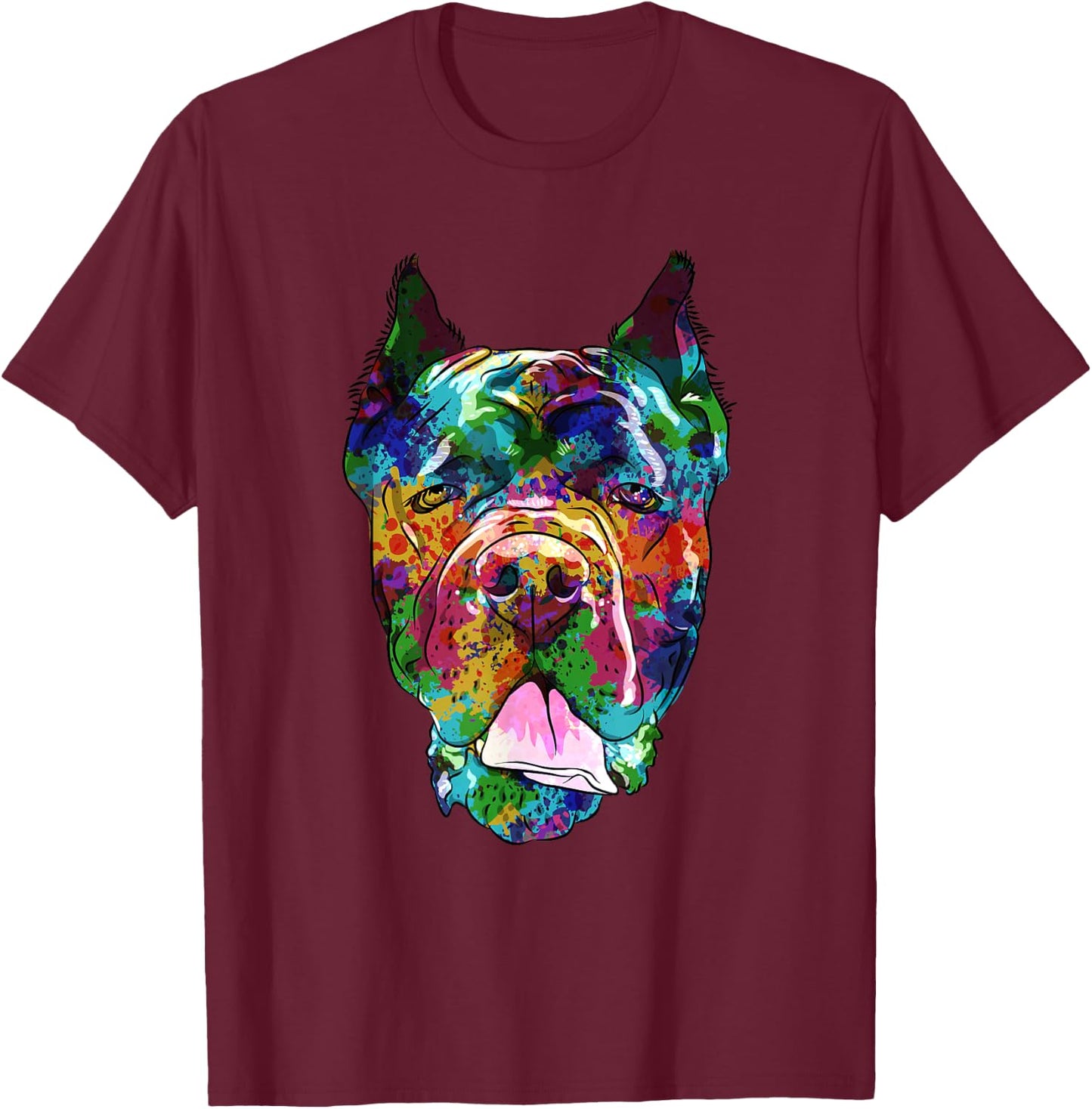 Cane Corso Silhouette Dog Italian Mastiff Men Women Kids T-Shirt - T-Shirt | Maroon