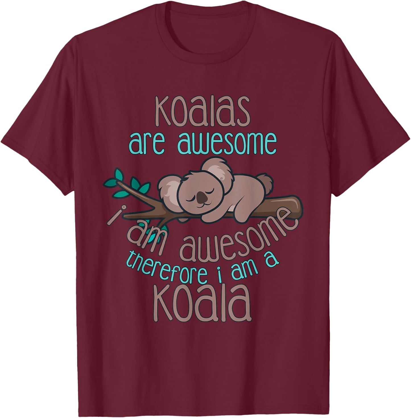 Koala Shirt Men Women Koala Lover Gift Koalabear T-Shirt - T-Shirt | Maroon