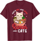 Ramen Cat Neko Anime Kawaii Otaku Girl T-Shirt - T-Shirt | Maroon