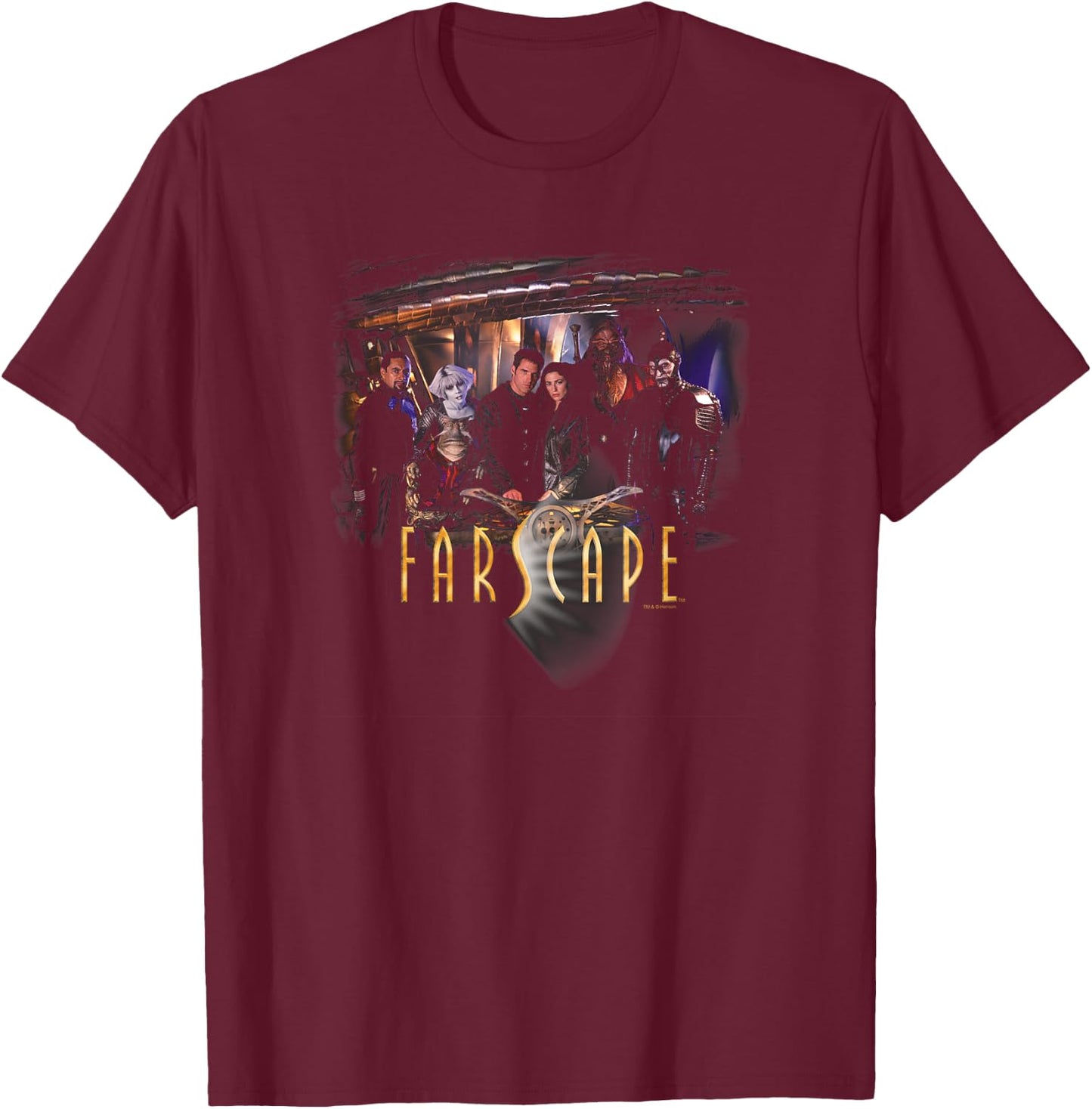 Farscape Cast T-Shirt - T-Shirt | Maroon
