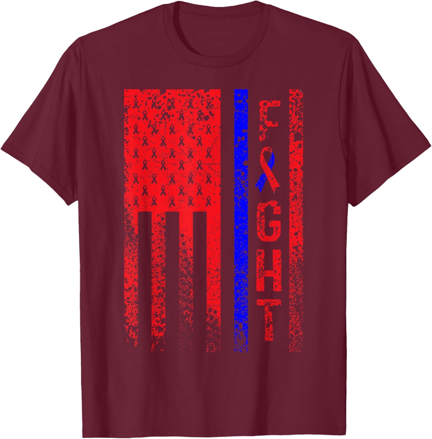 Fight Noonan Syndrome Awareness T-Shirt - T-Shirt | Maroon
