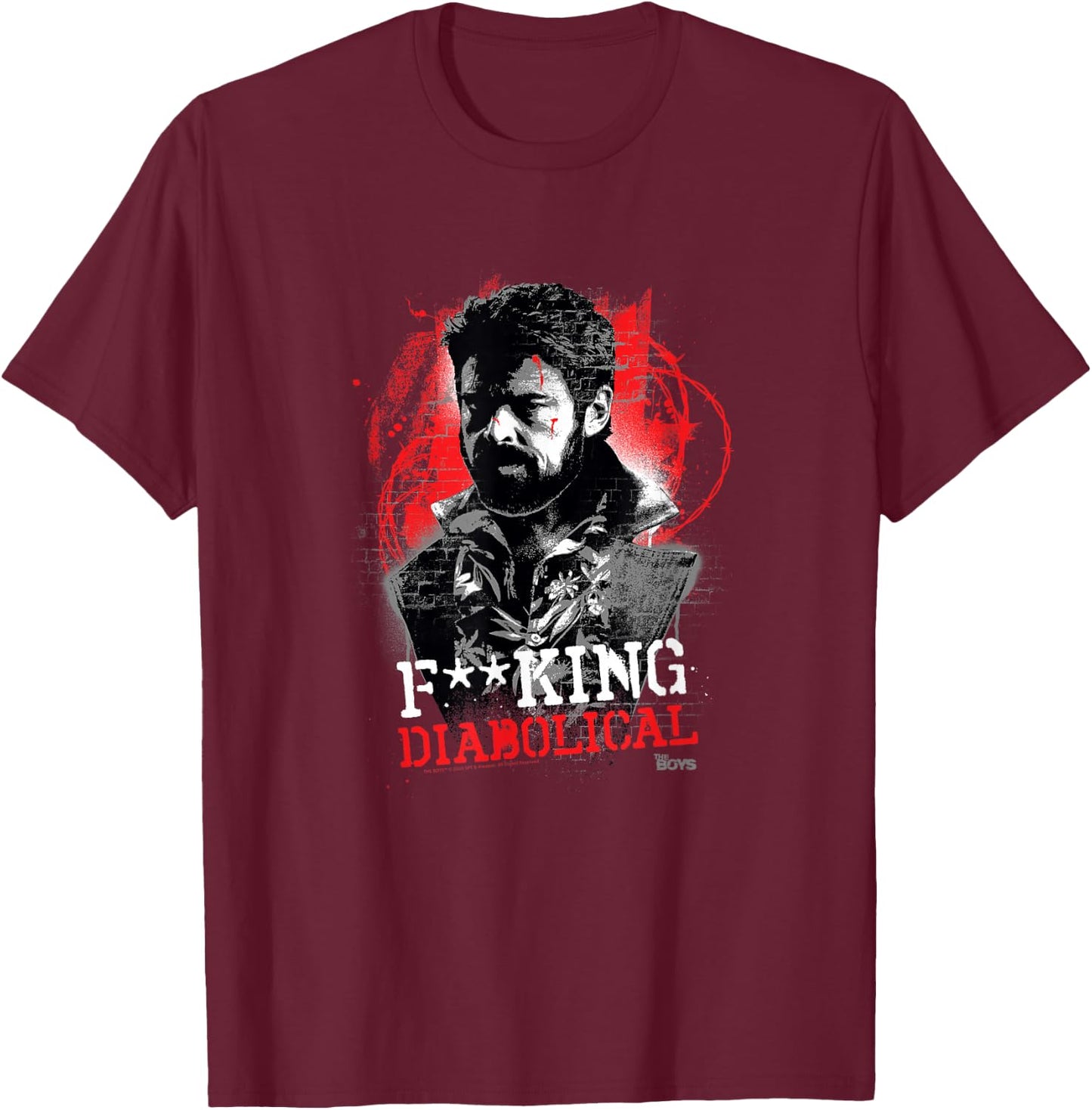 The Boys Diabolical Butcher T-Shirt - T-Shirt | Maroon