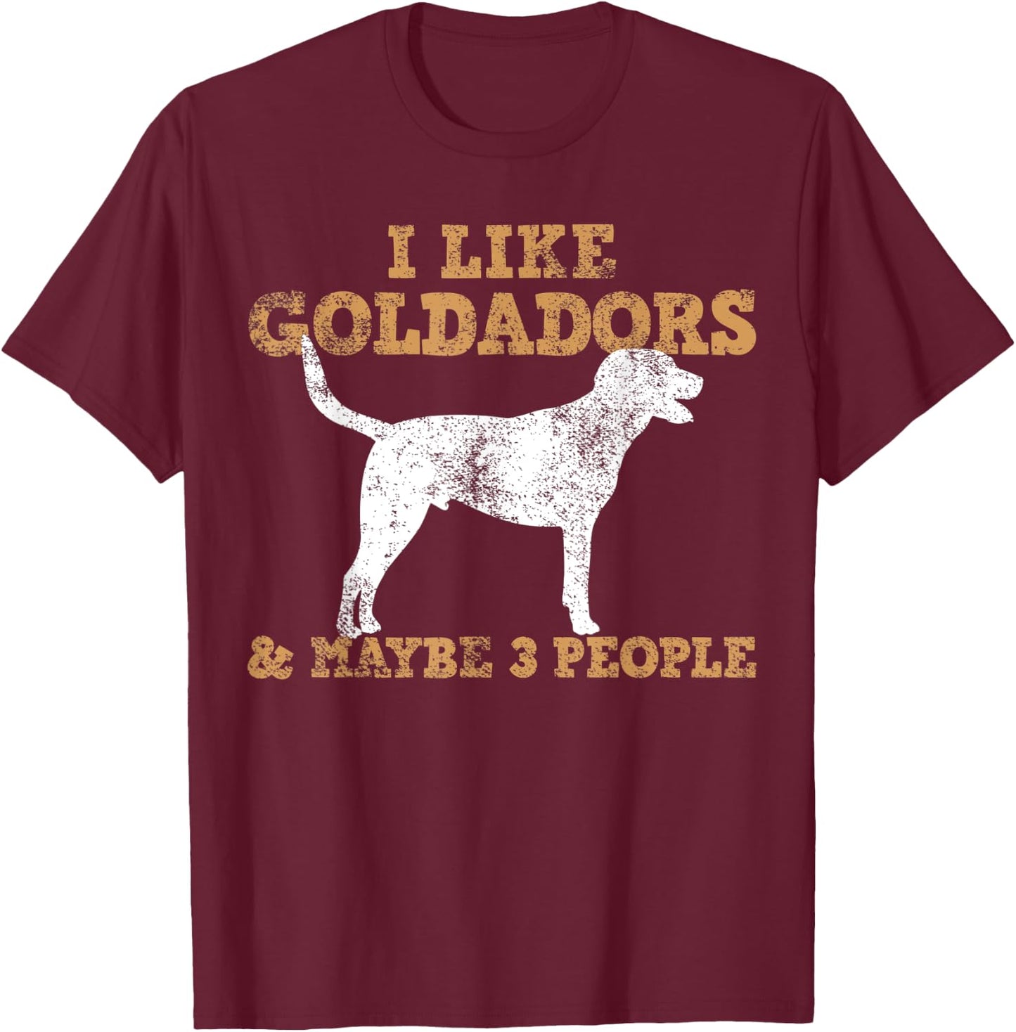 Goldador Labrador T-Shirt - T-Shirt | Maroon