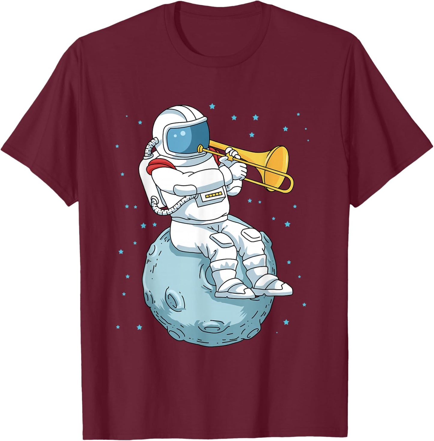 Trombone Gift Jazz Music Marching Band Shirt Kids Trombone T-Shirt - T-Shirt | Maroon