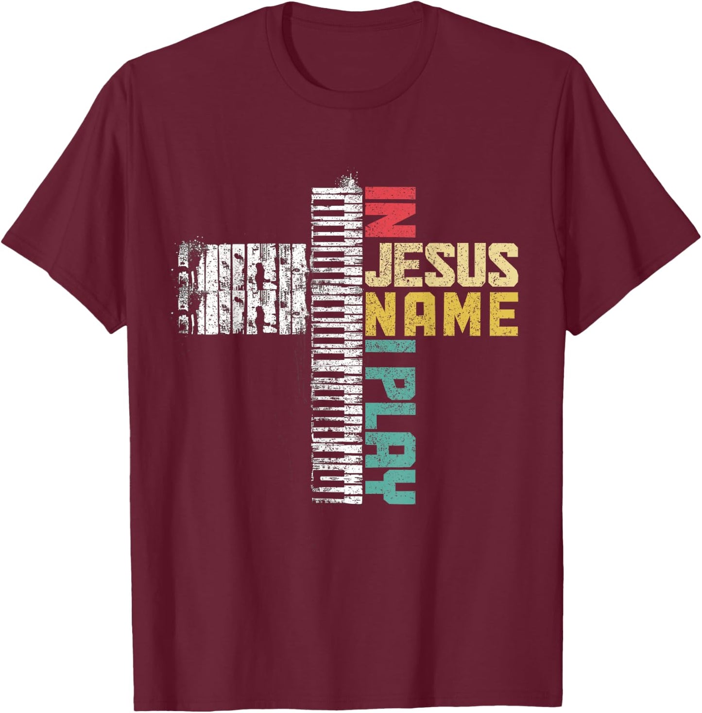 Piano Christian Faith Cross Classical Music Organ Pianist T-Shirt - T-Shirt | Maroon