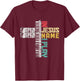 Piano Christian Faith Cross Classical Music Organ Pianist T-Shirt - T-Shirt | Maroon