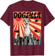 Funny Retro Japanese Dogzilla Whippet T-Shirt - T-Shirt | Maroon