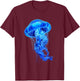 Jellyfish Ocean Sea Jellyfish Sea Ocean Animal Lover Artwork T-Shirt - T-Shirt | Maroon