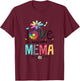 I Love Being Called Mema Daisy Flower Cute Mother's Day T-Shirt - T-Shirt | Maroon
