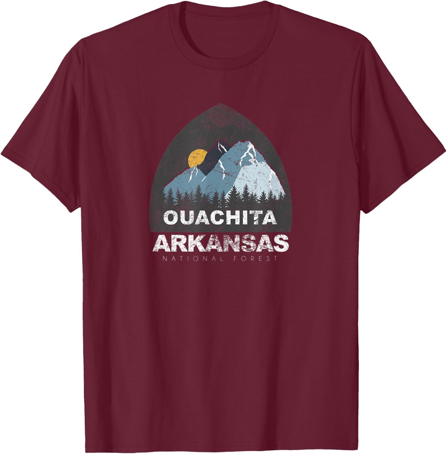 Ouachita National Forest T-Shirt - T-Shirt | Maroon