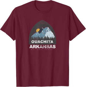 Ouachita National Forest T-Shirt - T-Shirt | Maroon