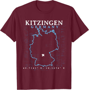 Germany Kitzingen T-Shirt - T-Shirt | Maroon