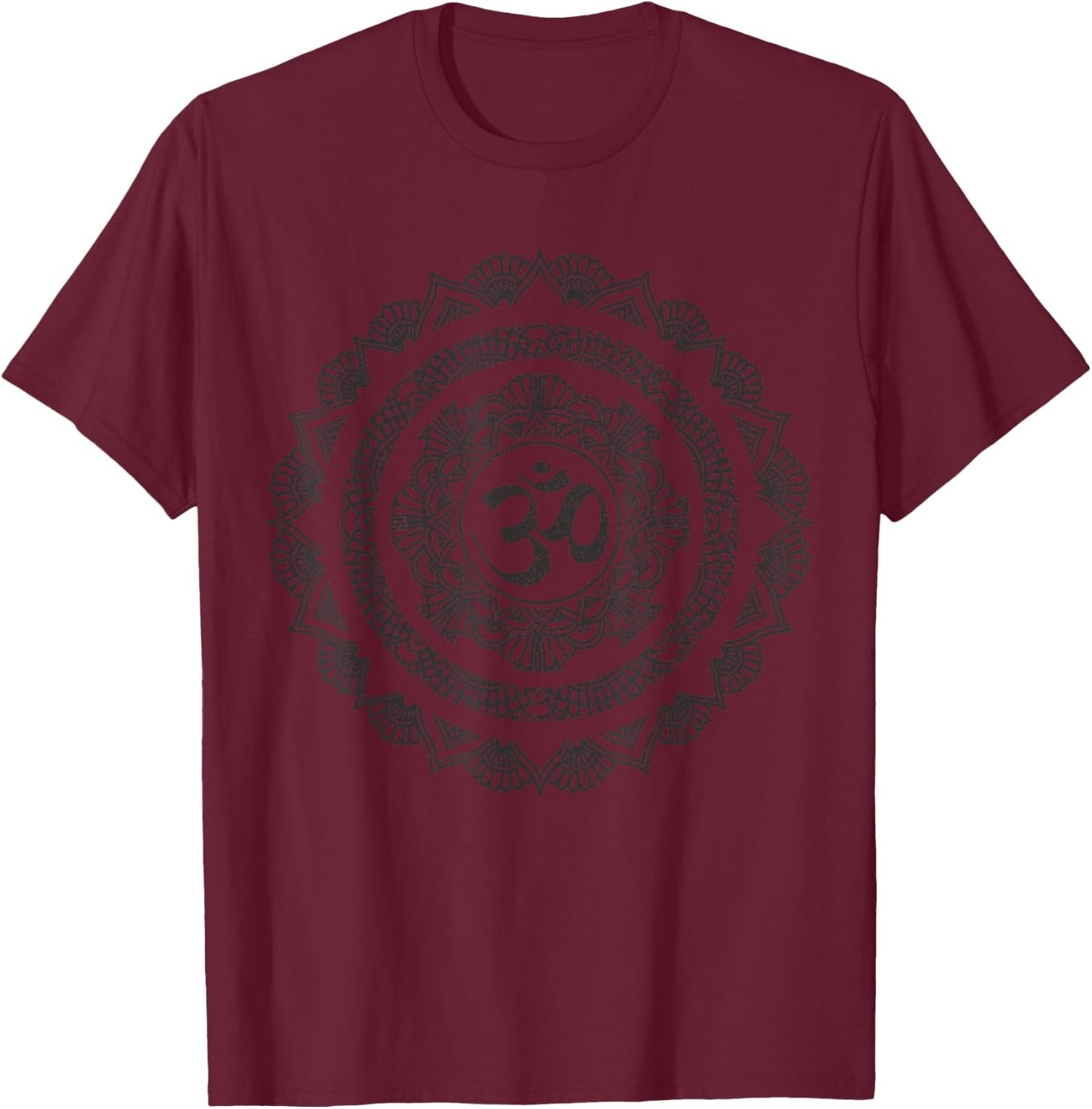 Yoga Mandala Om Symbol Buddha Yogi Gift T-Shirt - T-Shirt | Maroon