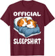 Guinea Pig Official Sleepshirt Pajamas Nightgown T-Shirt - T-Shirt | Maroon