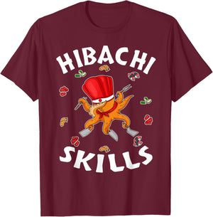 Hibachi Gifts Hibachi Connoisseur Hibachi Chef Hibachi Grill T-Shirt - T-Shirt | Maroon