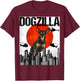 Funny Vintage Japanese Dogzilla Miniature Pinscher T-Shirt - T-Shirt | Maroon