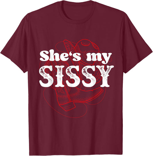 Texas Bud Texas Sissy Square Dance Couple Rodeo T-Shirt - T-Shirt | Maroon