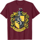 Harry Potter Hufflepuff House Crest T-Shirt - T-Shirt | Maroon