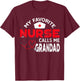My Favorite Nurse Calls Me Grandad Father's Day Nursing T-Shirt - T-Shirt | Maroon