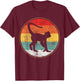 Spider Monkey Retro Vintage T-Shirt - T-Shirt | Maroon