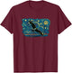 Retro Vintage Style Osprey T-Shirt - T-Shirt | Maroon