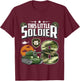 Kids 8 Year Old Soldier 8th Birthday Military Themed Camo boys T-Shirt - T-Shirt | Maroon